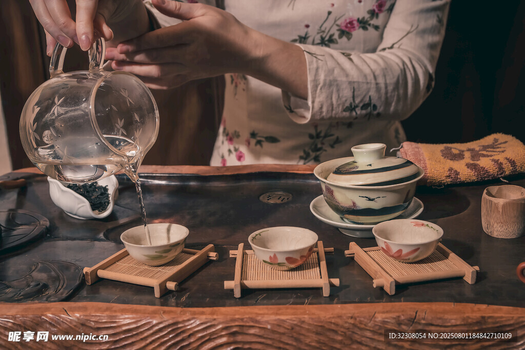 优雅中式茶艺场景展示