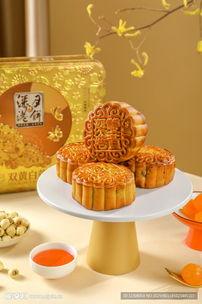 传统美味月饼展示