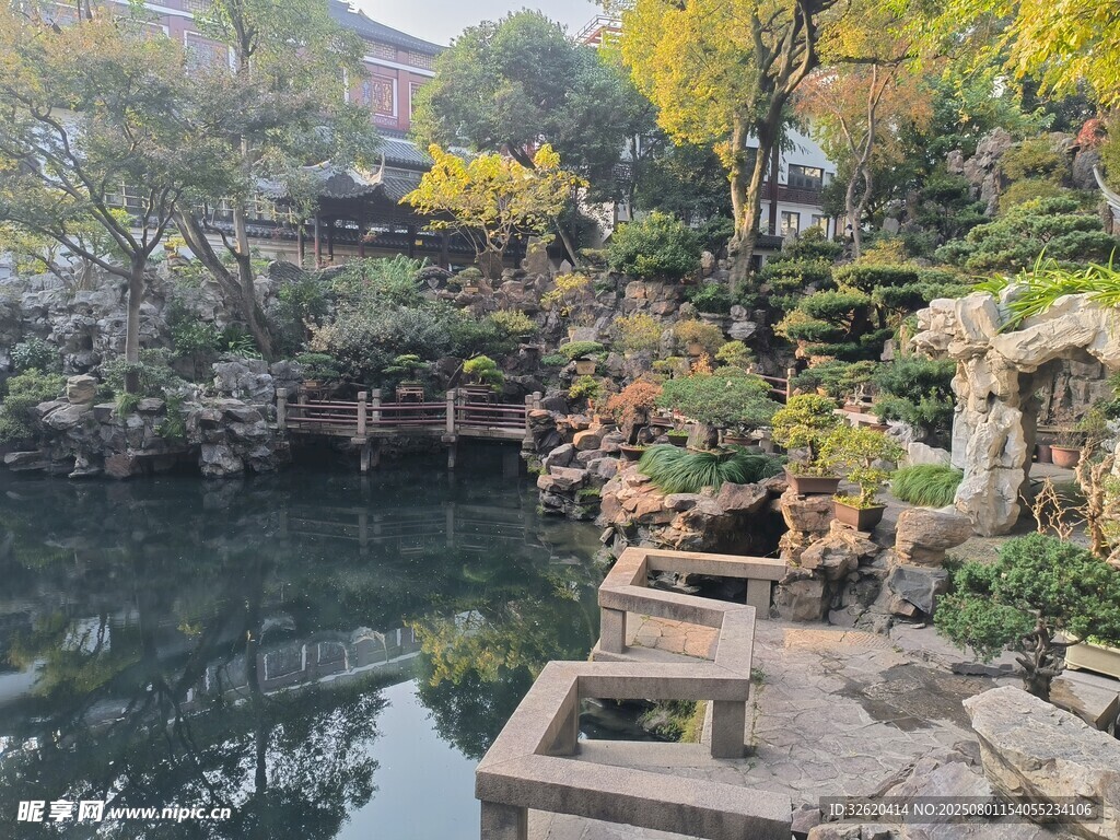 中式园林水景