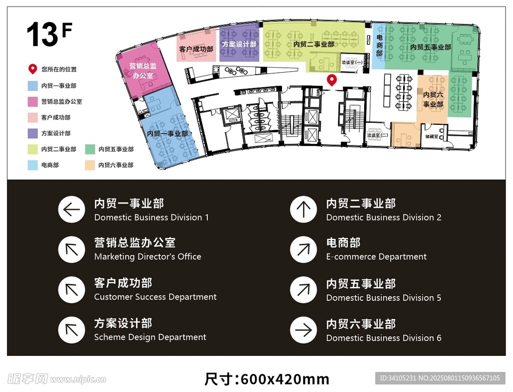 办公区域指示牌标识牌