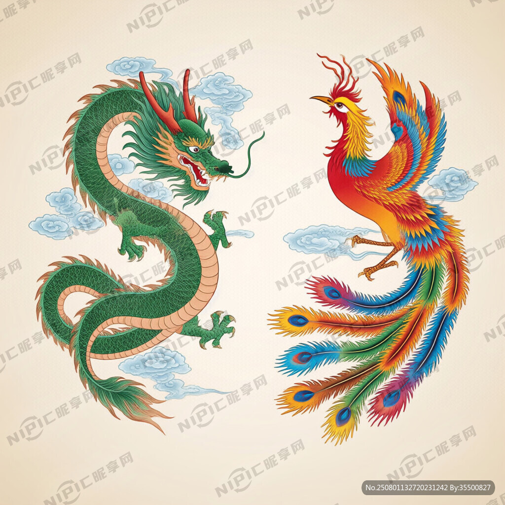 一张纸规格、左龙右凤图片