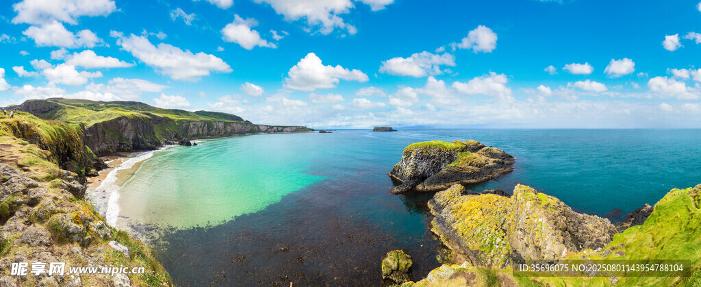 碧海蓝天海岸风光美景