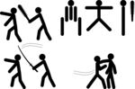 火柴人打斗动作集合