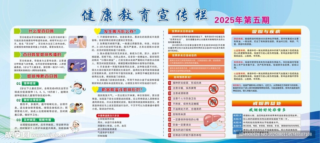 健康教育宣传栏海报