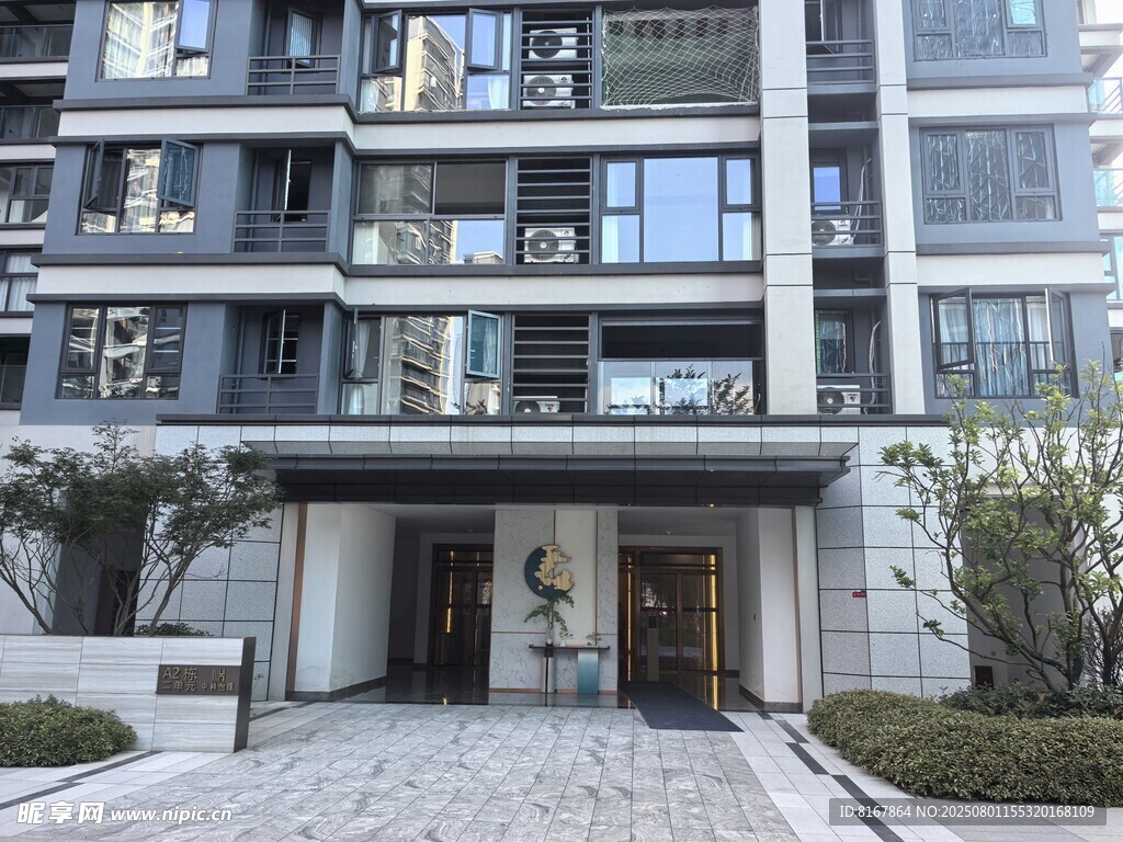 现代风格高层住宅外观