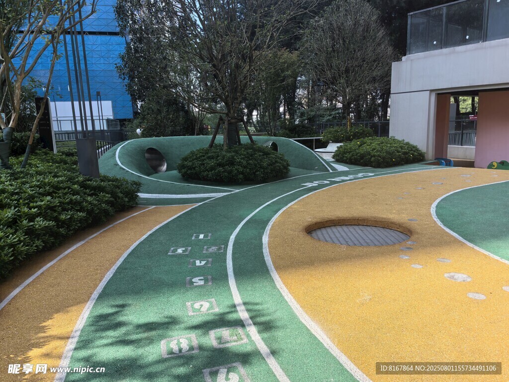 彩色塑胶步道