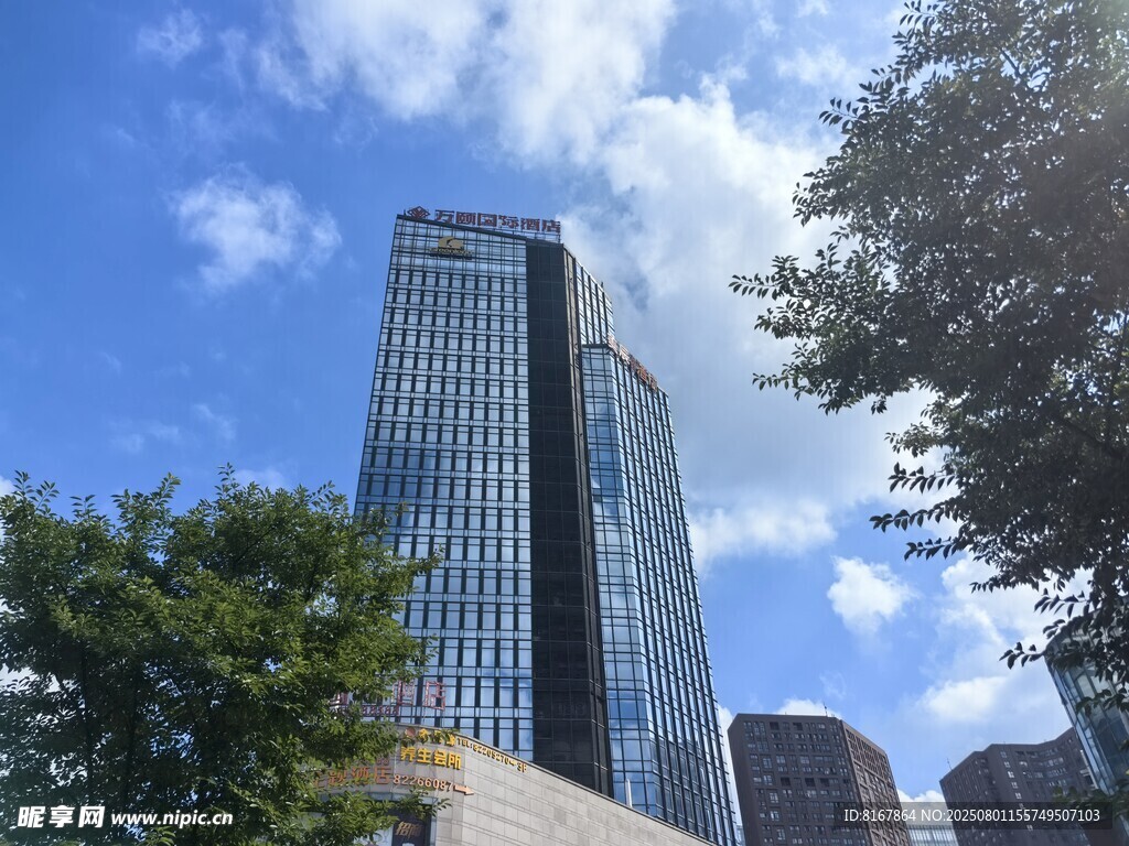 城市中的摩天大楼景观