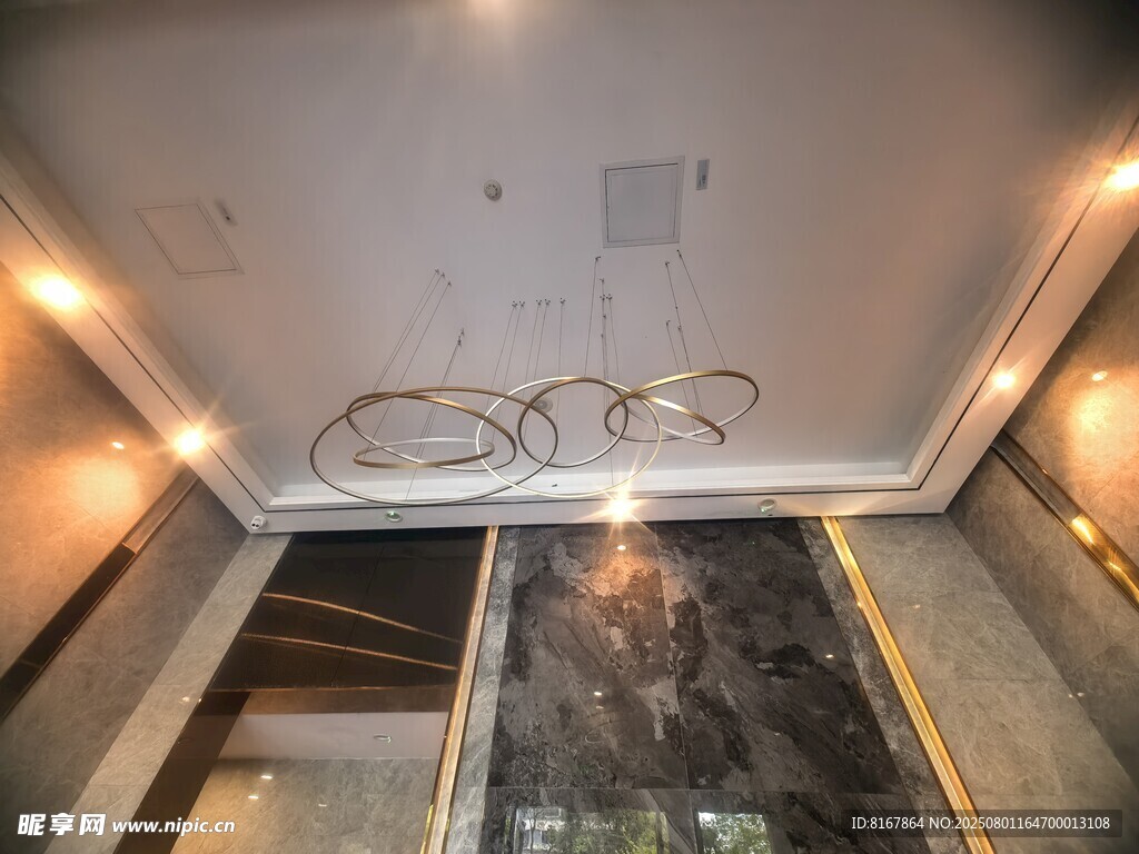 豪华室内天花板装饰效果