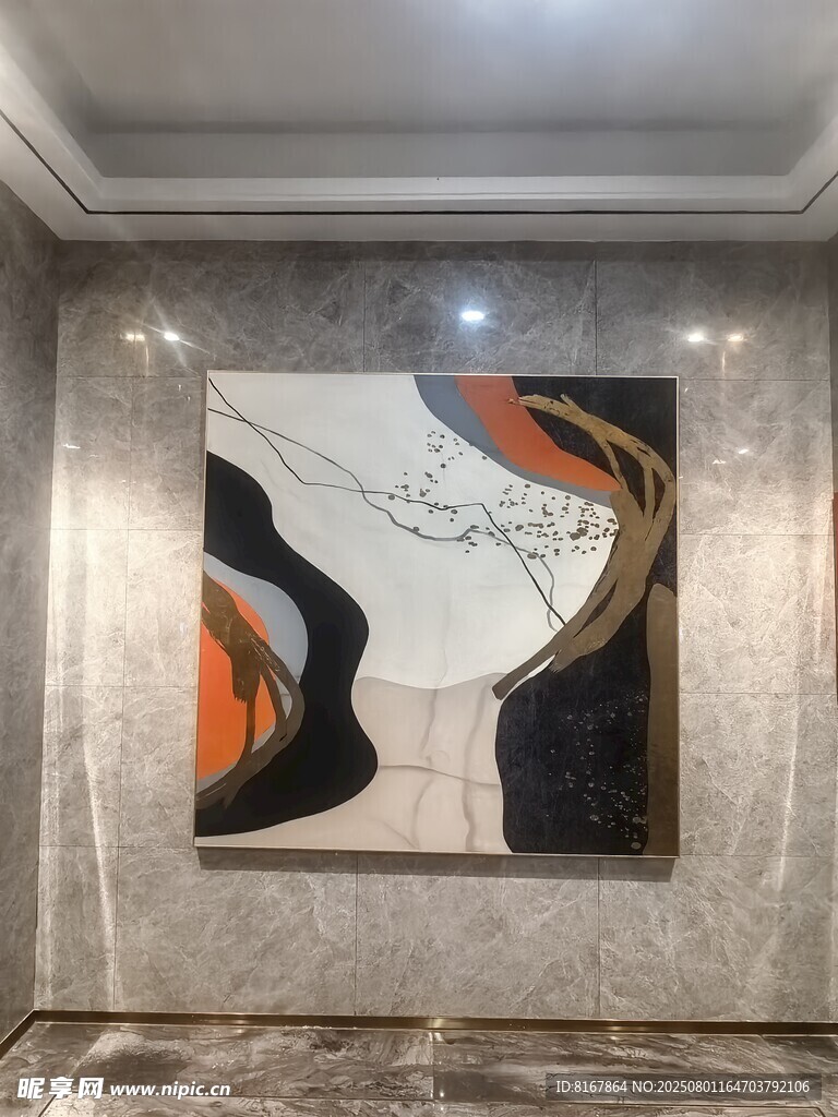 现代艺术挂画装饰墙面空间