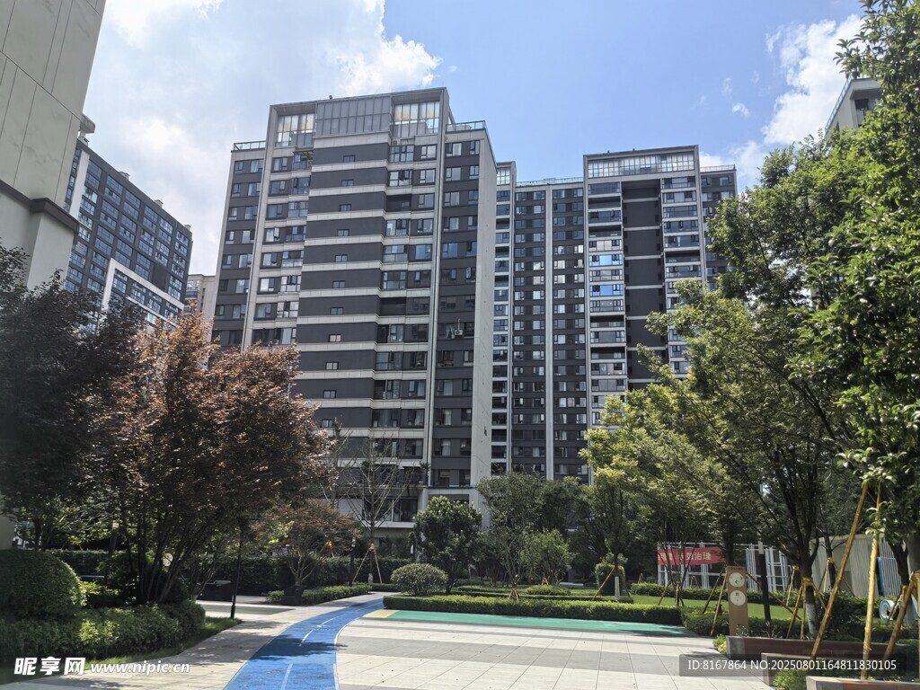 现代小区景观与高层住宅