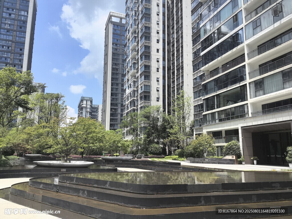 都市小区景观喷泉