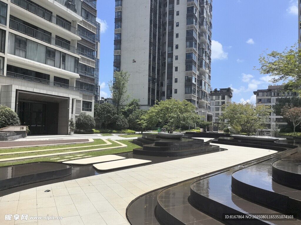 现代都市精致景观庭院