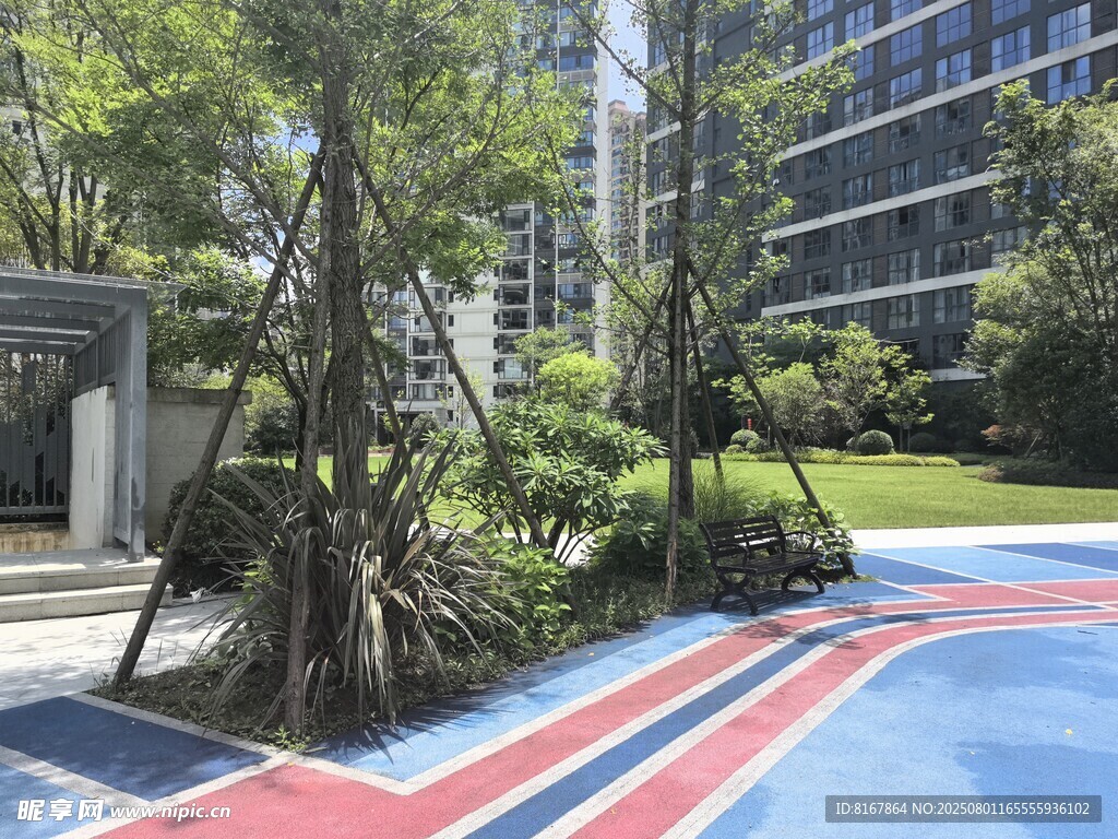 小区多彩休闲区景观