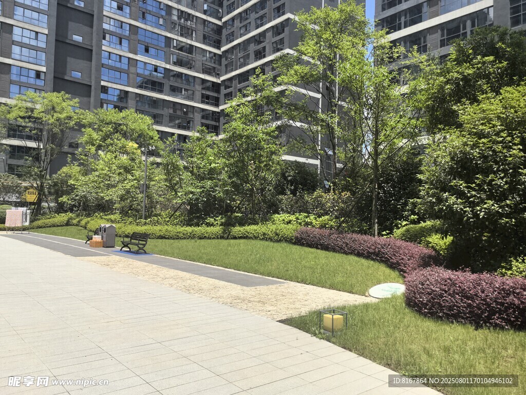 现代小区优美绿化景观