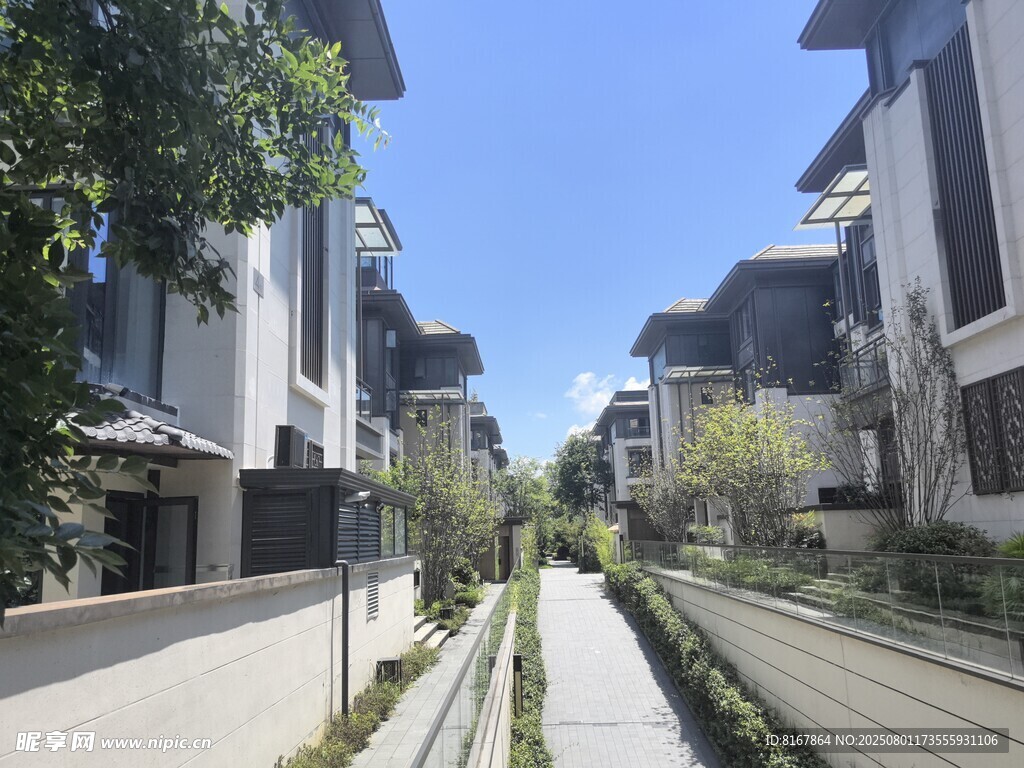 现代风格小区景观道路