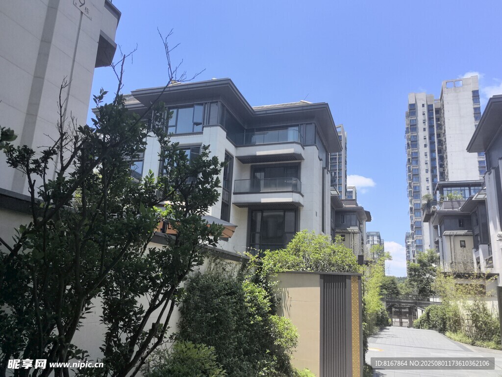 现代风格住宅外观景观