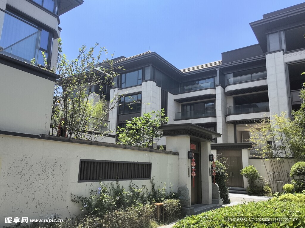 现代风格联排住宅外观