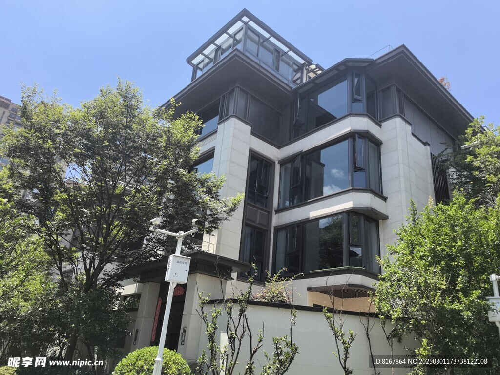 现代风格别墅外观景观