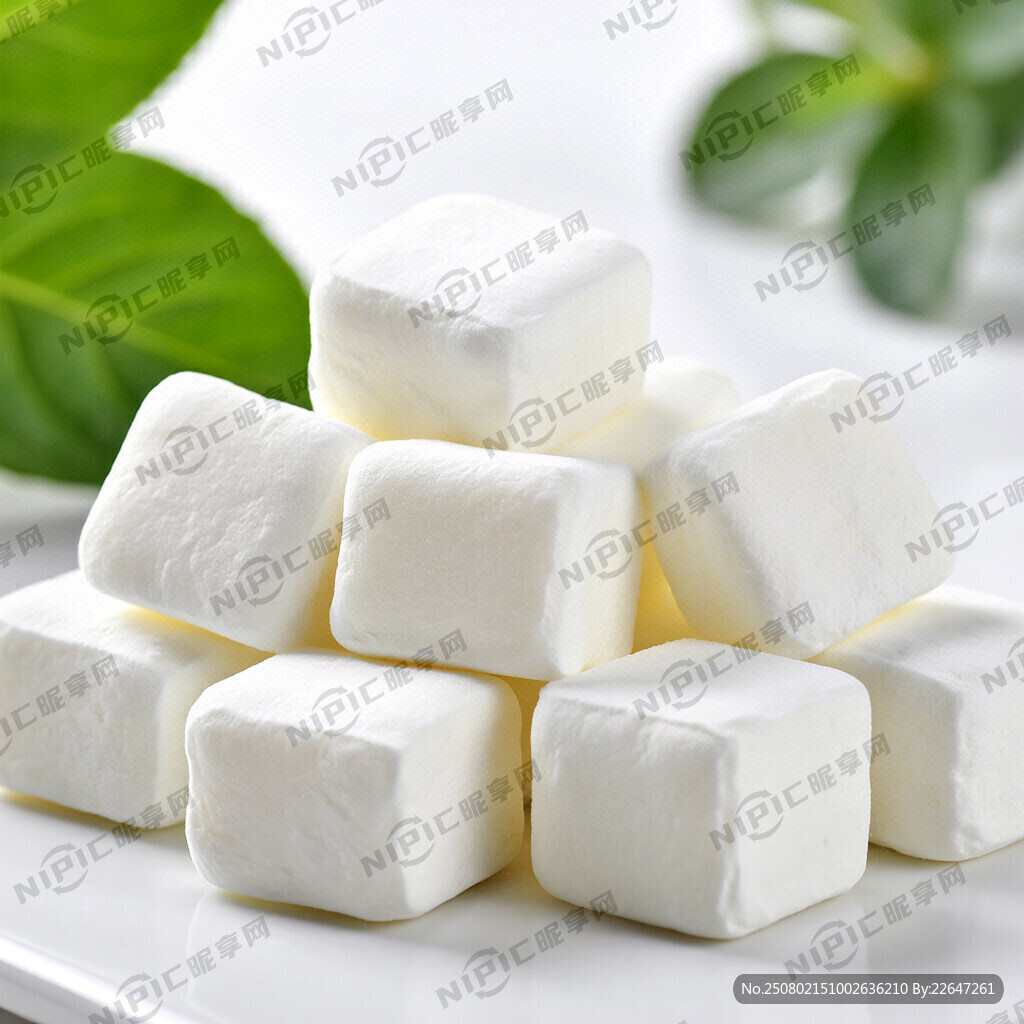 设计一个正方形块状的益生元胶原