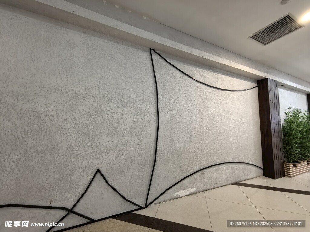 现代简约风墙面线条装饰