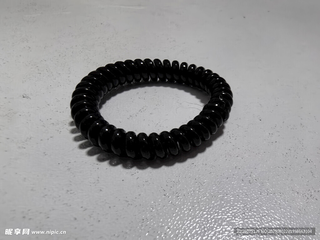 黑色电话圈发箍