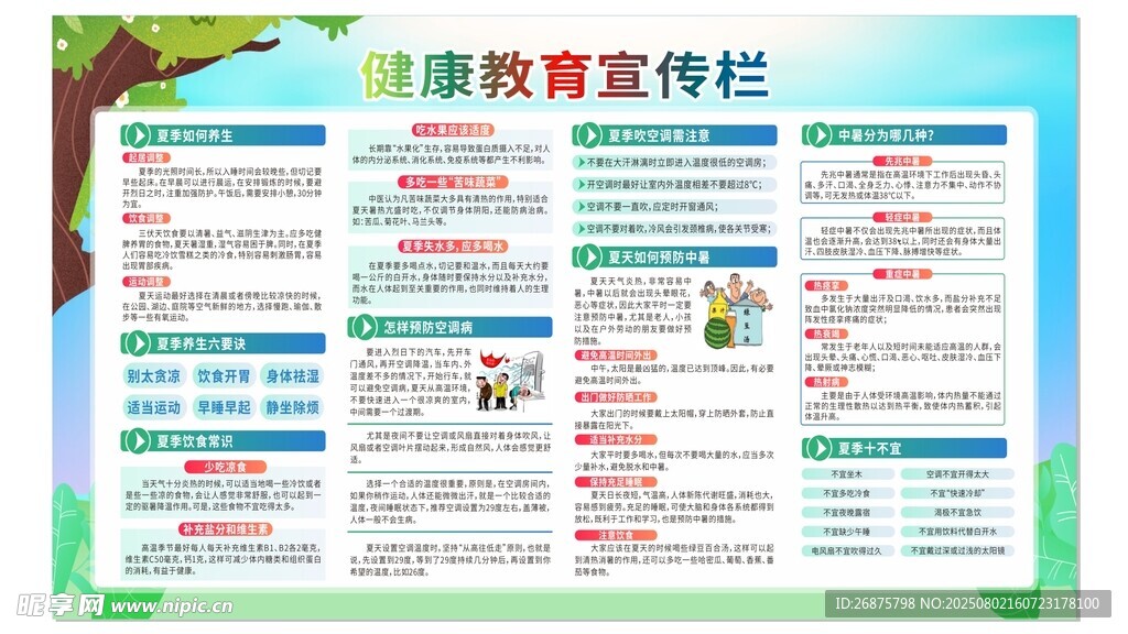 健康教育宣传栏展示