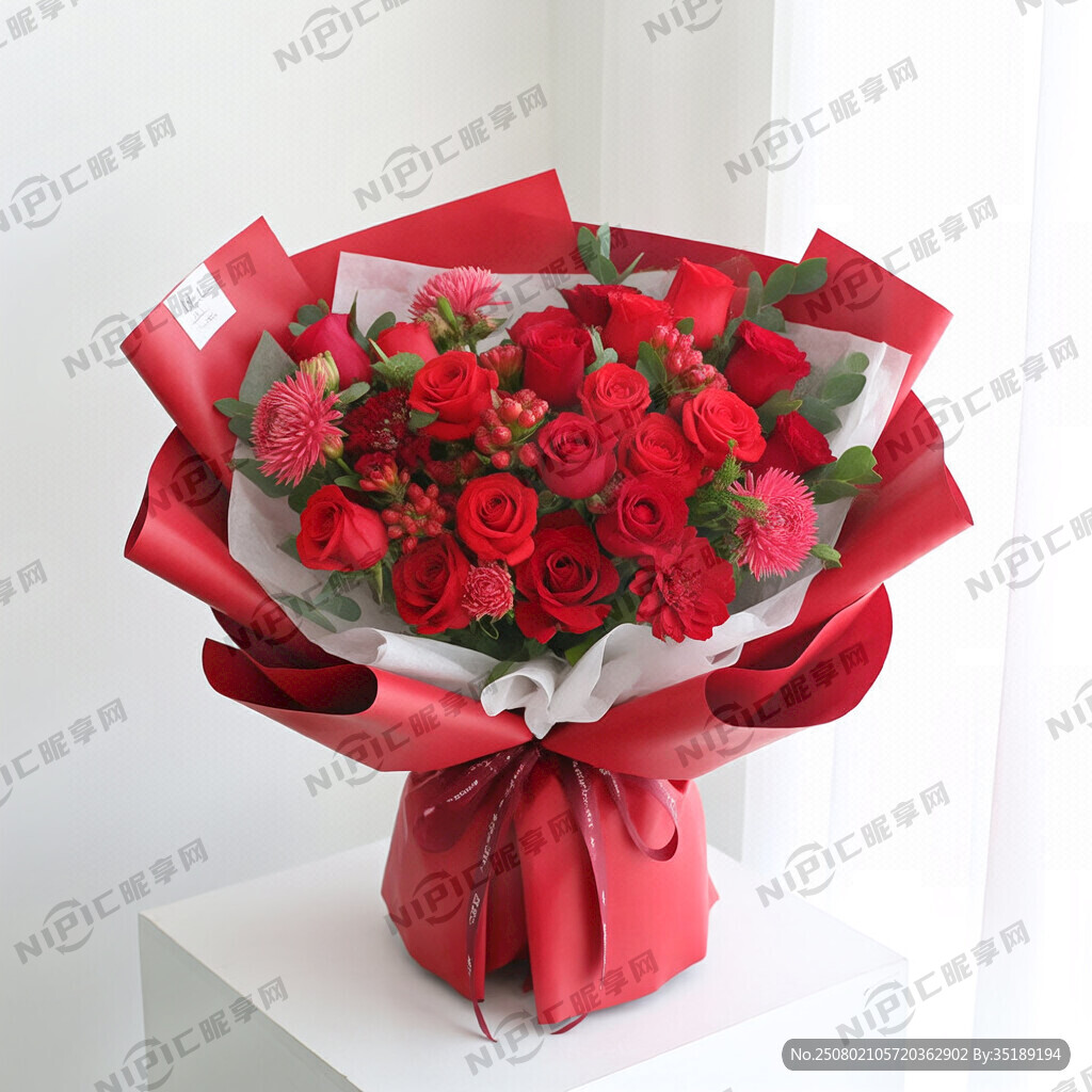 花束 红色包装