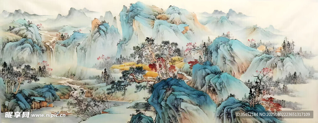 青山绿水图