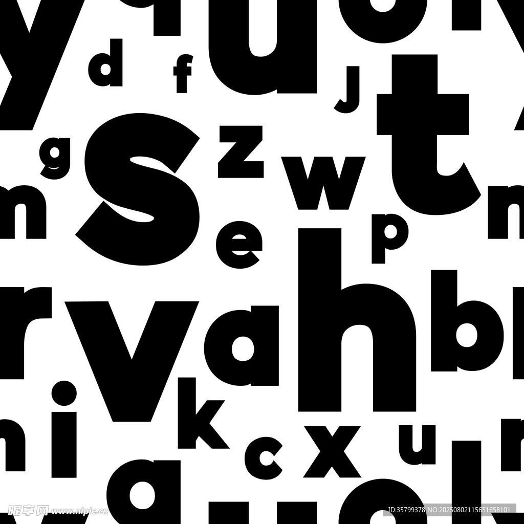 字母背景图案