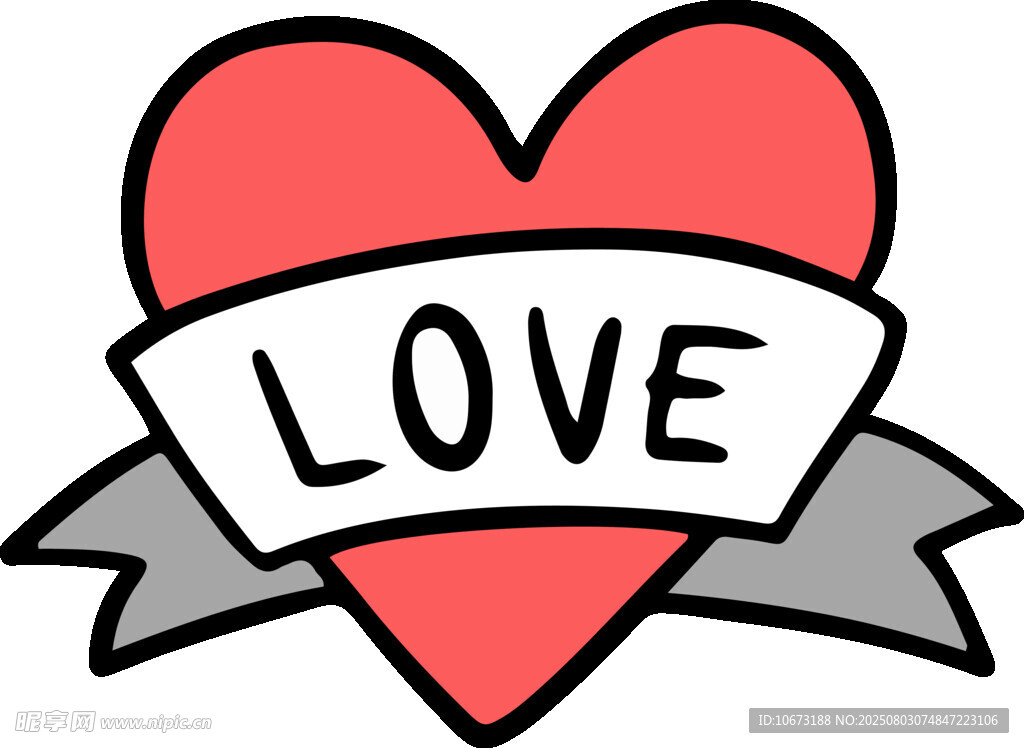 爱心LOVE标志图案