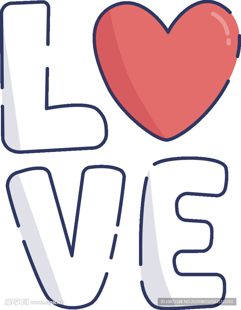 爱心LOVE图案