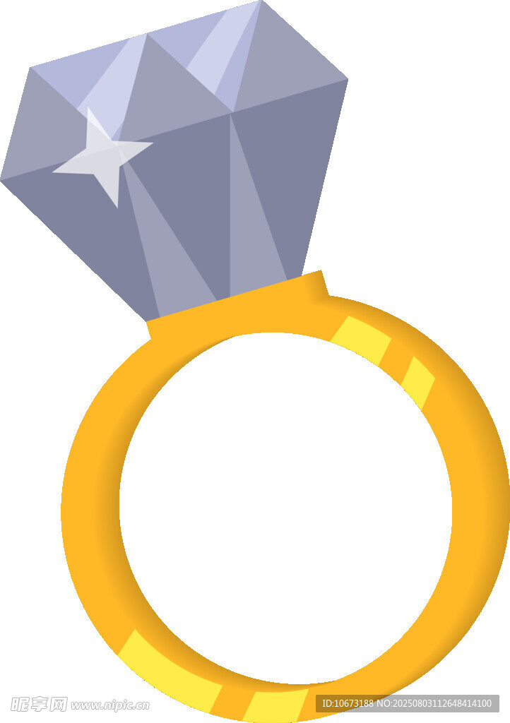 金色钻石戒指