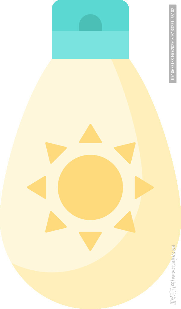 简约太阳图案灯泡图标