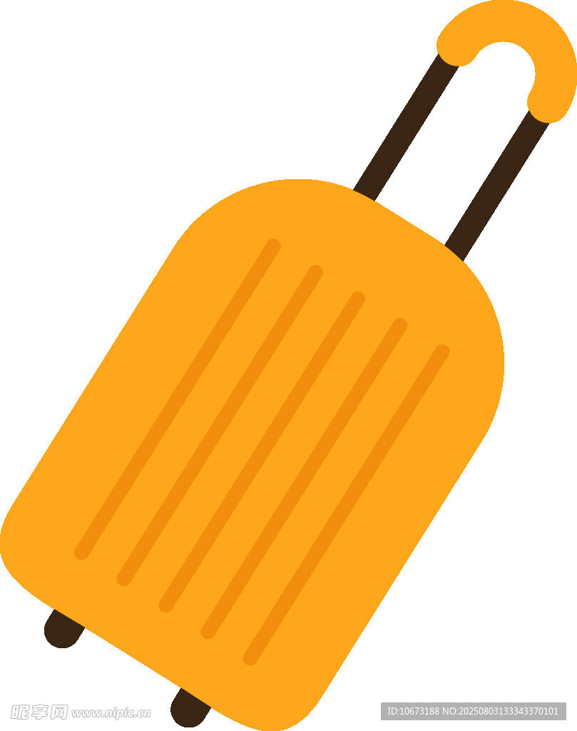 黄色行李箱图标