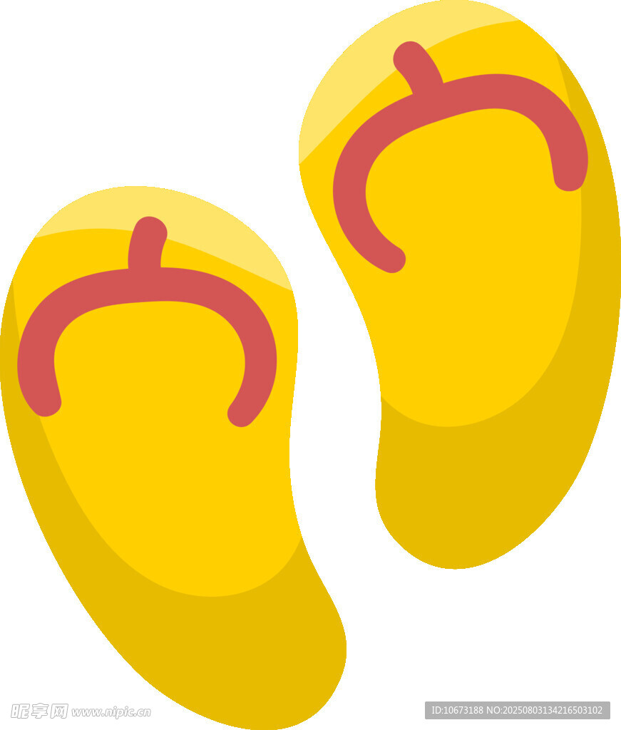 黄色人字拖