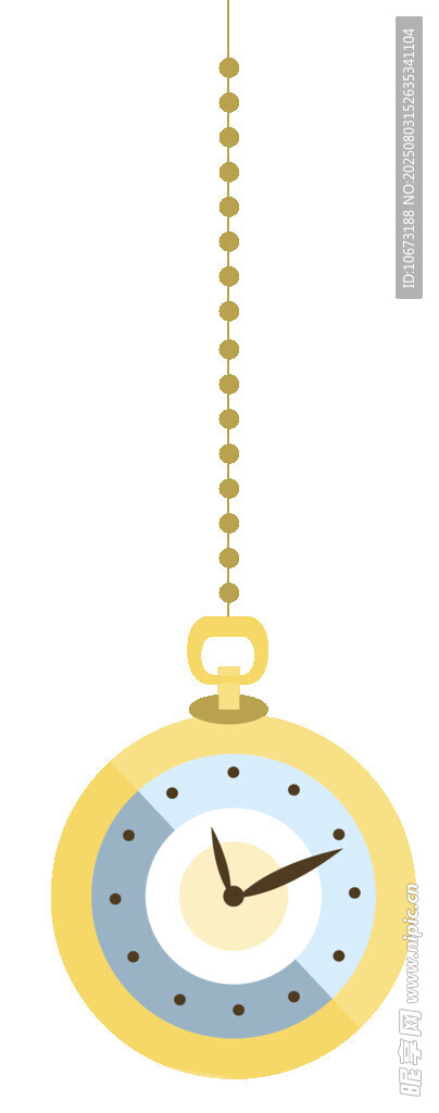 复古金色怀表