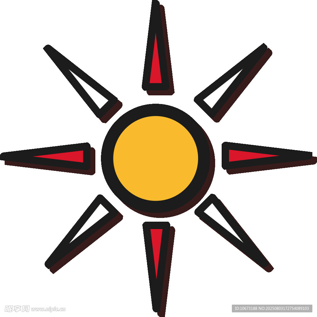 抽象太阳图标