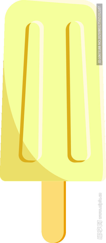 黄色美味冰棒