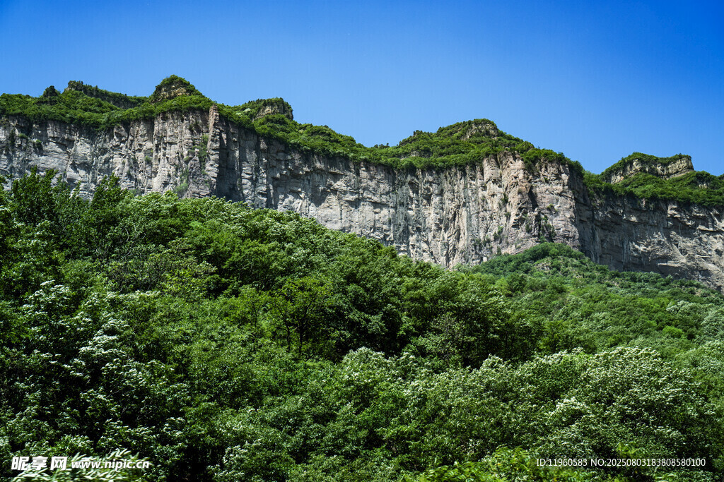 青山峻岭间的绿意风光