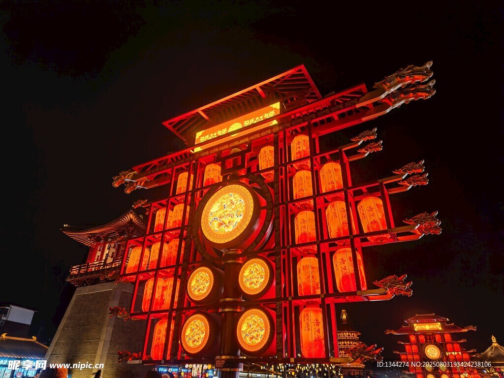 洛阳应天门夜景