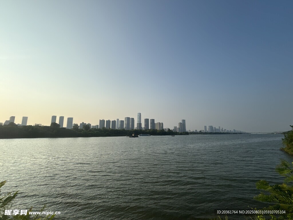 城市滨水天际线美丽景观