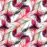 多彩羽毛无缝图案纹理