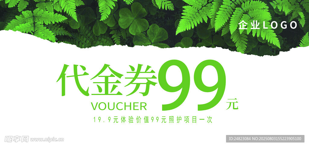 99元代金券清新绿植