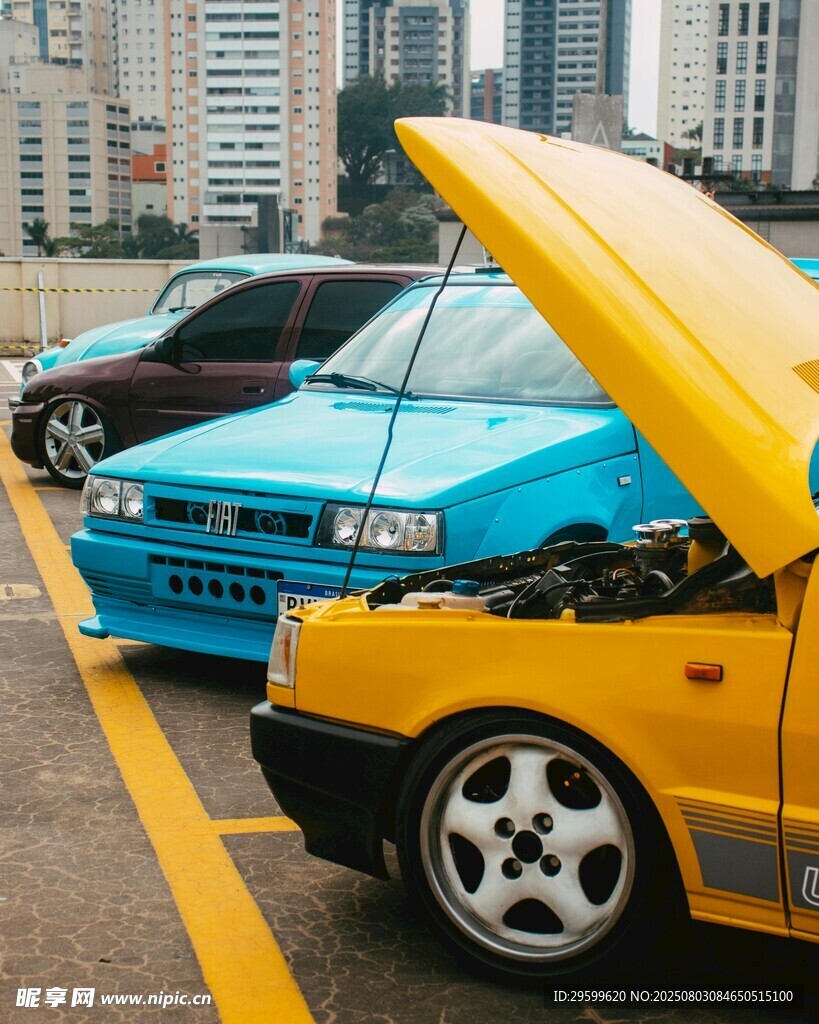 复古汽车展示 