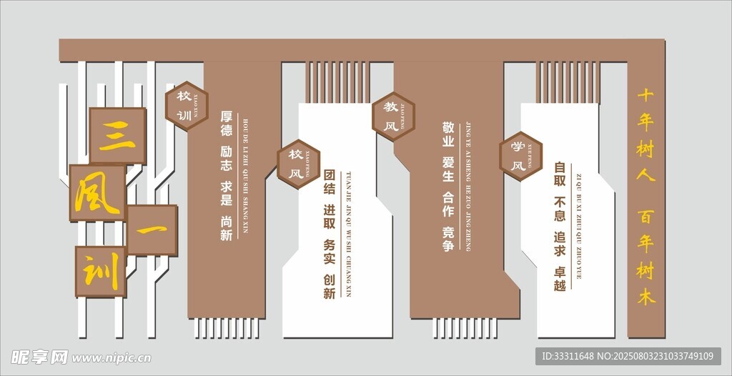 三风一训文化墙