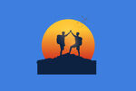 攀登图案logo