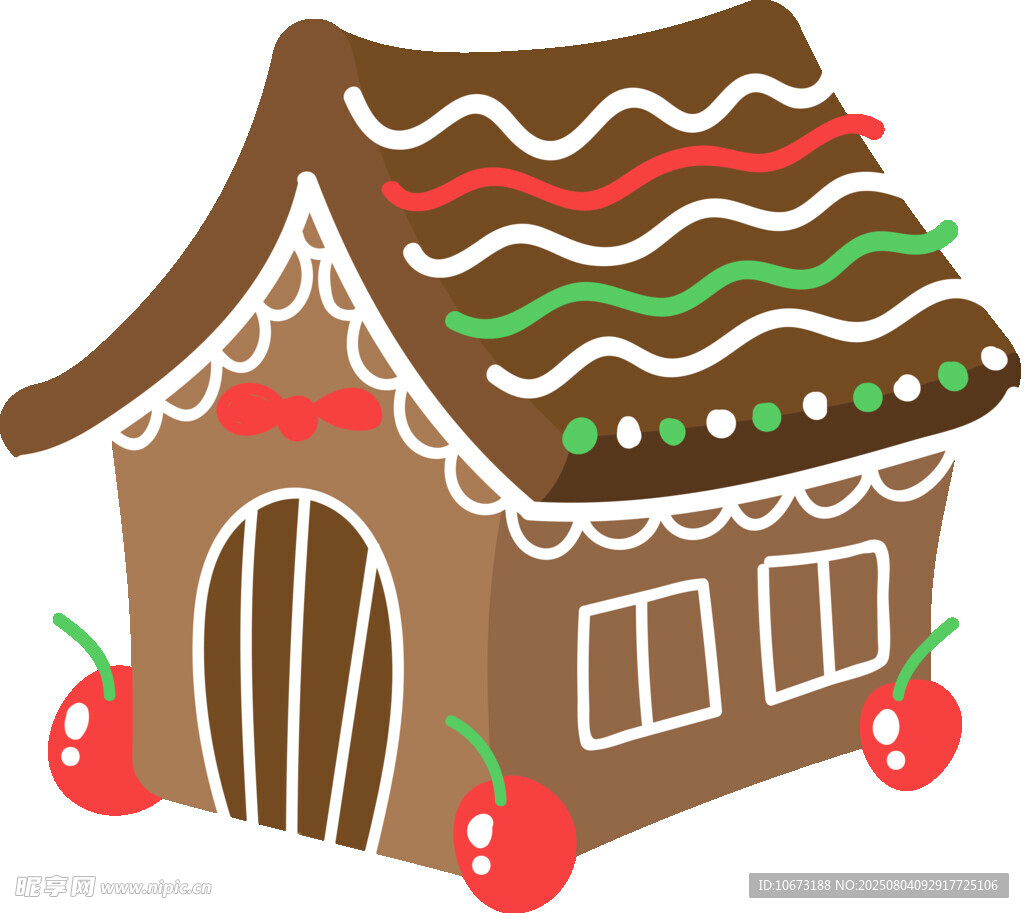 姜饼小屋插画