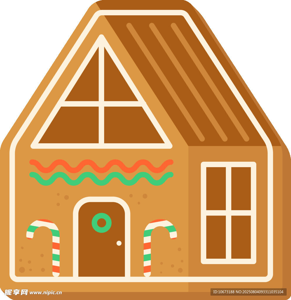 姜饼小屋插画