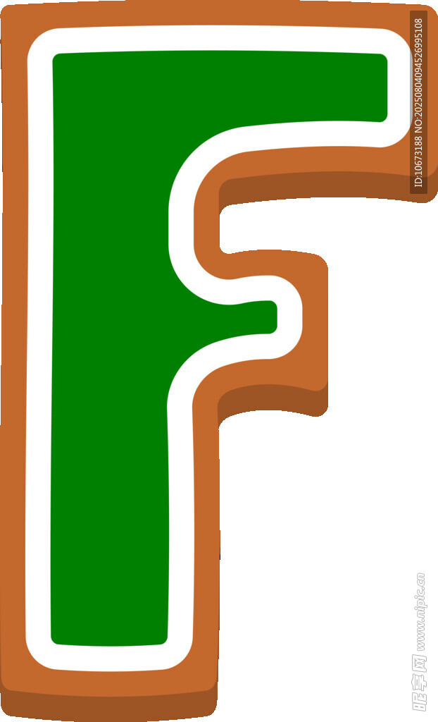 绿色字母F图标设计