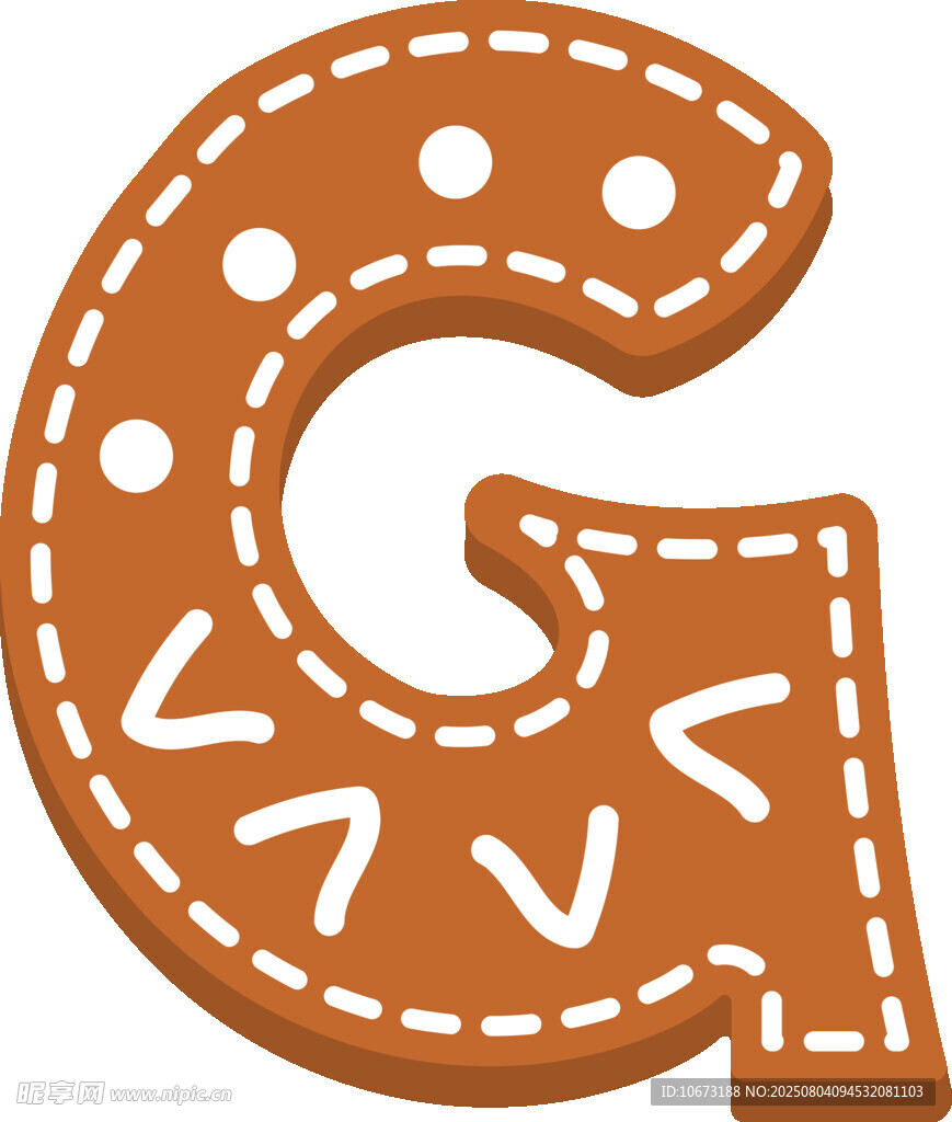 姜饼风格字母G